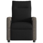 vidaXL Fauteuil inclinable Noir Tissu