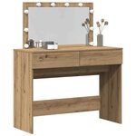 vidaXL Table de Toilette avec tiroir Chêne artisanal 100 x 40 x 120 cm