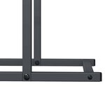 vidaXL Portant de bois chauffage anthracite 50x25x60 cm