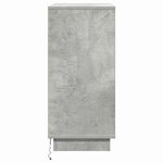 Table de chevet vidaXL avec LED Gris béton 71x34 5x75 cm Bois reconstitué