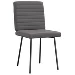 vidaXL Chaises à manger lot de 6 gris similicuir
