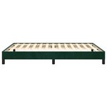 vidaXL Cadre de lit sans matelas vert foncé 140x200 cm velours