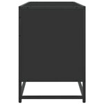 vidaXL Meuble TV noir 150x35x41 cm bois d'ingénierie et métal