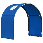 vidaXL Tunnel de lit 2 Pièces Bleu 211 x 52 5 x 2 cm Polyester