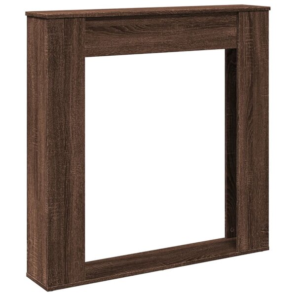 VidaXL Cadre de cheminée chêne marron 100x20x100 cm bois d'ingénierie