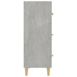 vidaXL Buffet Gris béton 70x34x90 cm Bois d'ingénierie