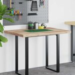 vidaXL Dessus de bureau non traité 100x70x4 cm bois d'acacia massif