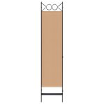 vidaXL Paravent 5 panneaux Beige 200 x 180 cm Tissu