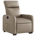 vidaXL Fauteuil inclinable Cappuccino Similicuir