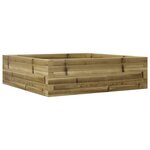 vidaXL Jardinière 80x80x23 cm bois de pin imprégné