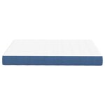 vidaXL Matelas de Lit avec matelas Bleu 140 x 200 cm tissu