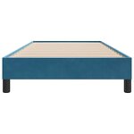 vidaXL Cadre de lit sans matelas bleu foncé 100x220 cm velours