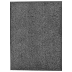 vidaXL Paillasson lavable Anthracite 90x120 cm