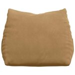 vidaXL Coussin de Dos Marron 60 x 20 x 50 cm Tissu en velours côtelé