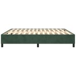 vidaXL Cadre de lit sans matelas vert foncé 180x200 cm velours