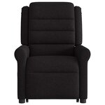 vidaXL Fauteuil inclinable électrique noir tissu