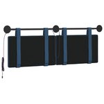 vidaXL Tête de lit suspendue Bleu Tissu