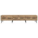 vidaXL Meuble TV 147 x 34 5 x 30 cm Chêne artisanal Bois d'ingénierie