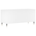 vidaXL Armoire à disques blanc 100x38x48 cm bois d'ingénierie