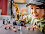 LEGO City - Pelleteuse de Chantier Jaune 60420 : Aventure de Construction pour Enfants