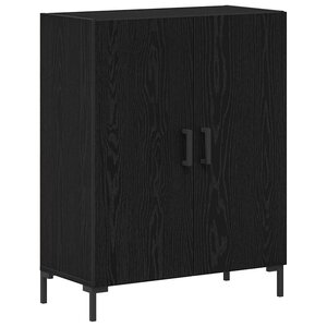 vidaXL Buffet Chêne noir 69 5 x 34 x 90 cm Bois d'ingénierie