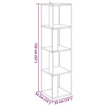 vidaXL Armoire d'angle vieux bois 33x33x132 cm bois d'ingénierie