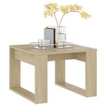 vidaXL Table d'appoint Chêne sonoma 50x50x35 cm Aggloméré