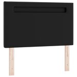 Tête de lit vidaXL Design Simple Noir 90 cm en Cuir Synthétique