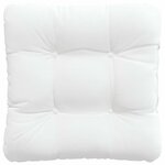 vidaXL Coussins de siège 4 Pièces Blanc 45 x 45 x 12 cm tissu