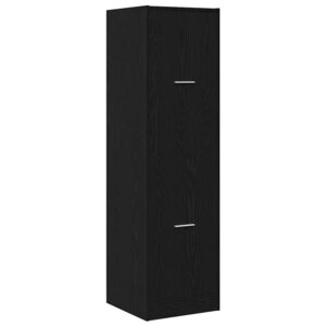 vidaXL Cabinet de Pharmacie Chêne noir 40 x 41 x 144.5 cm