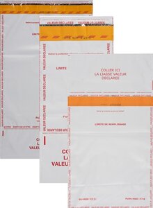 Lot de 250 enveloppes Valeur déclarée 335x465 mm - Décomatic