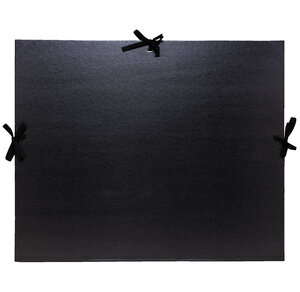 Carton À Dessin Kraft Noir Vernis Avec Ruban 32x45 Cm - Pour Format A3 - Noir - X 5 - Exacompta