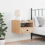 vidaXL Table de chevet Marron 38 x 36 x 29 5 cm Bois massif en pin