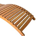 vidaXL Chaises longues 2 Pièces Bois d'acacia solide