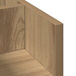 vidaXL Organisateur de bureau Chêne noir 44.5x24x25 cm Bois