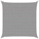 vidaXL Voile d'ombre Anthracite et blanc 7 x 7 m HDPE