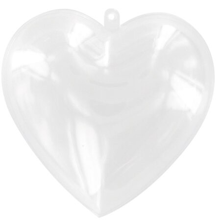 Coeur en plastique 8 5 cm