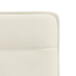 vidaXL Chaises à manger lot de 2 Crème Velours