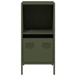 vidaXL Buffet vert olive 35x39x73 5 cm acier laminé à froid