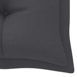 vidaXL Banc de jardin avec coussin anthracite 175 cm Teck massif