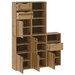 vidaXL Armoires latérales 5 Pièces ODDA 40x24x79 cm bois massif pin