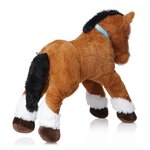 Peluche Cheval allongé - 120 cm - brun clair