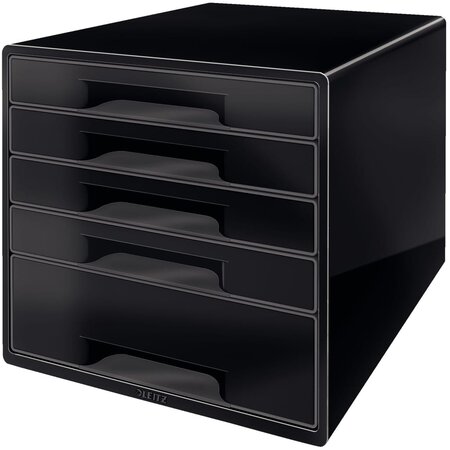 Leitz cube de bureau 5 tiroirs noir