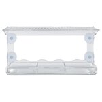 vidaXL Mangeoires à oiseaux de fenêtre 2 Pièces Acrylique 30x12x15 cm