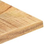 vidaXL Dessus de table Bois de manguier solide 25-27 mm 80x70 cm