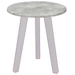 vidaXL Plateau de table Gris béton 40 x 40 x 1 5 cm Bois d'ingénierie