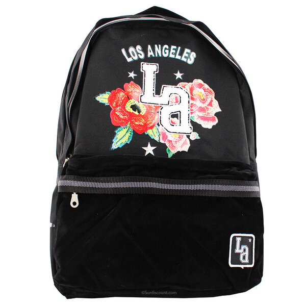 Sac a dos 45 cm 2 compartiments collège lycée noir