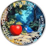 Pièce de monnaie en Argent 1 Dollar g 31.1 (1 oz) Millésime 2024 Liberty Tales SNOW WHITE