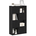 vidaXL Bibliothèque chêne noir 60x24x101 5 cm bois d'ingénierie