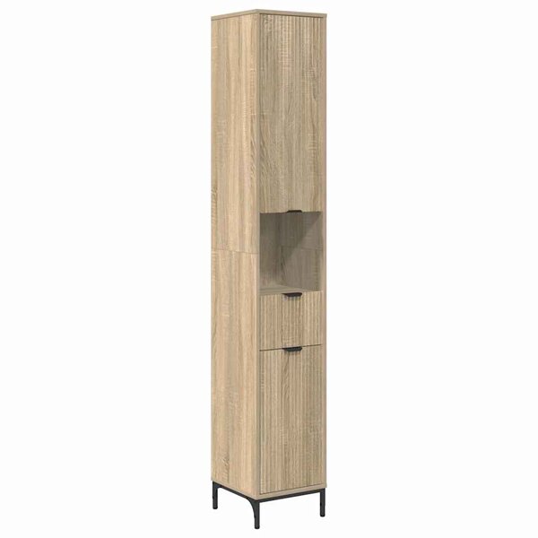 vidaXL Meuble de salle de bain haut Chêne sonoma 31.5 x 33 x 190 cm